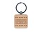 Valentine's Day Kissing Booth Raffle Ticket Engraved Wood Square Keychain Tag Charm